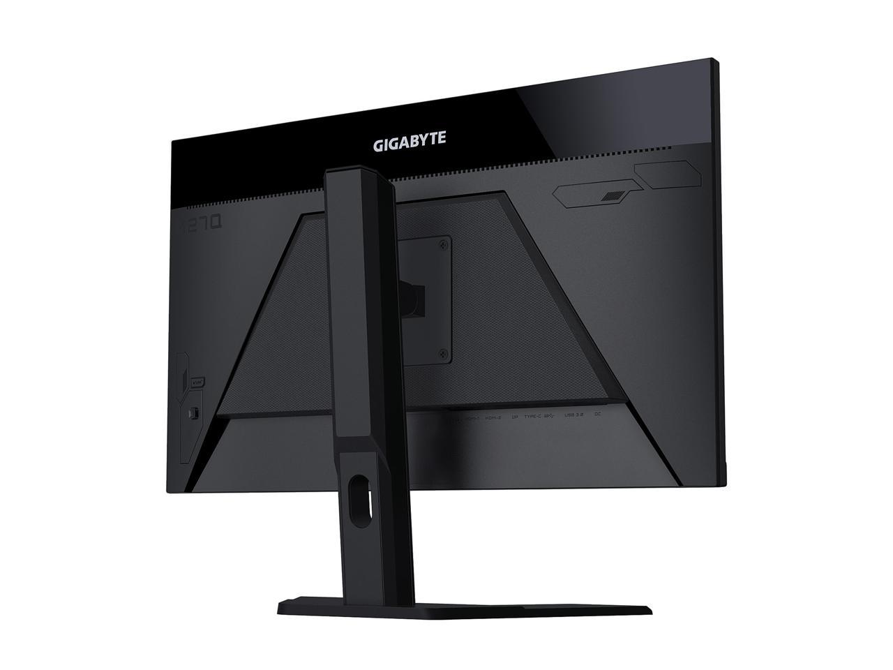 GIGABYTE M27Q 27" 170Hz 1440P KVM Gaming Monitor, 2560 x 1440 SS IPS, 0.5ms (MPRT), 92% DCI P3, HDR Ready, FreeSync Premium, 1x Display Port 1.2, 2x HDMI 2.0, 2x USB 3.0, 1x USB Type-C