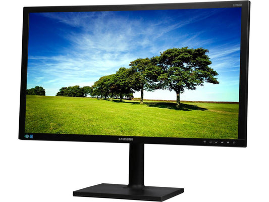 SAMSUNG SE450 Series S27E450D 27" Full HD 1920 x 1080 5ms VGA DVI DisplayPort Flicker-Free Mega Dynamic Contrast Ratio LED Backlit LCD Monitor for Business