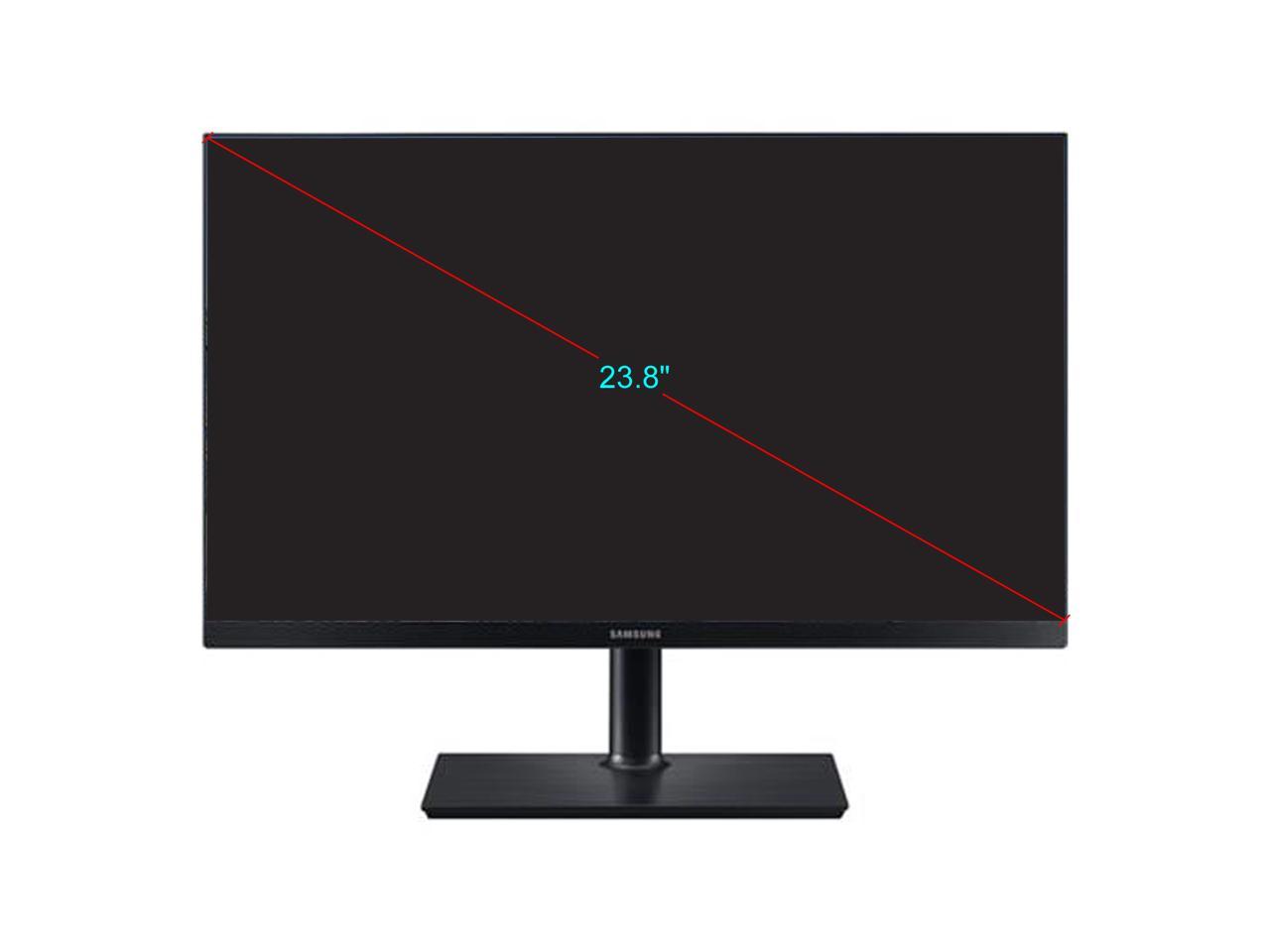 Samsung S24H850QFN 24" (23.8" Actual size) Quad HD 2560 x 1440 2K Resolution 5ms DisplayPort USB Type-C HDMI AMD FreeSync Flicker-Free LED Backlit LCD Monitor