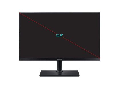 Samsung S24H850QFN 24" (23.8" Actual size) Quad HD 2560 x 1440 2K Resolution 5ms DisplayPort USB Type-C HDMI AMD FreeSync Flicker-Free LED Backlit LCD Monitor