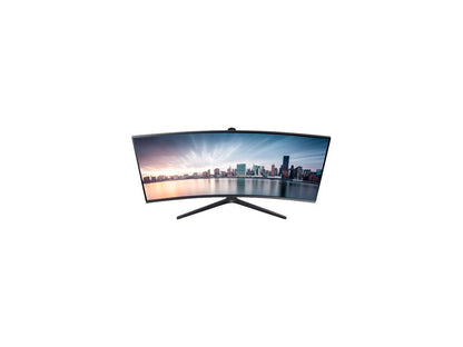 Samsung 890 Series C34H890 Black 34" Curved 3440 x 1440 WQHD+ sRGB 4ms 100Hz AMD FreeSync Monitor, 300cd/m2, HDMI / DP / USB-C / USB Hub Fully Adjustable Stand, VESA Compatible