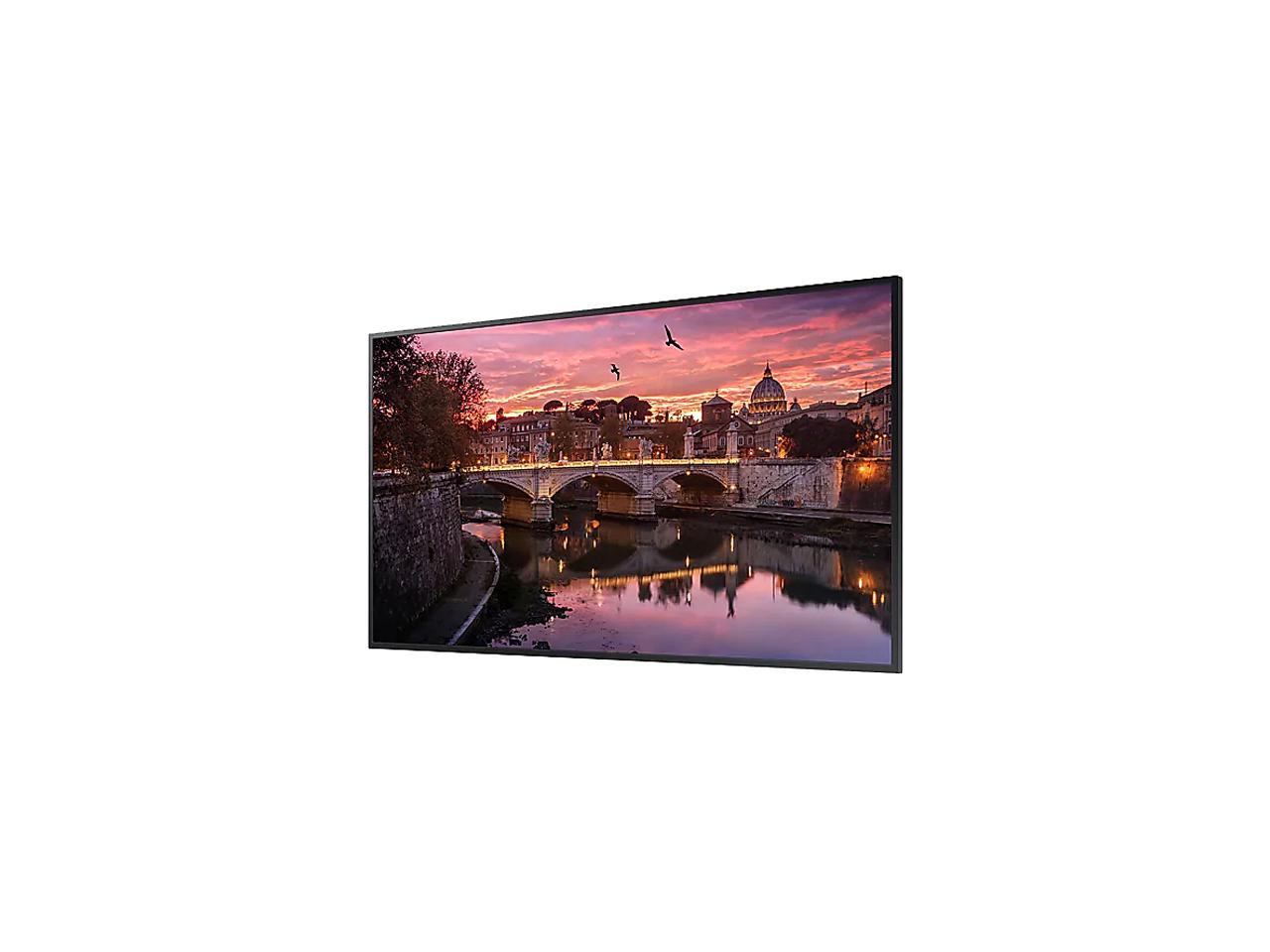 Samsung QB43R 43" Edge-Lit 4K Ultra HD Commercial LCD Display (Cisco Certified Compatible), 350nit, Tizen 4.0, WiFi, BT, Speaker, Portrait/Landscape, 16/7 - LH43QBREBGCXZA