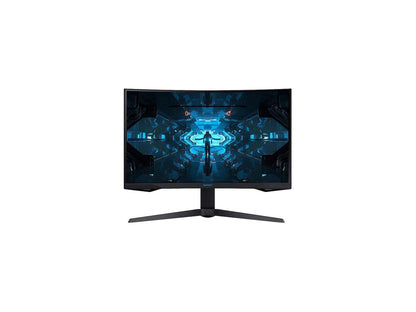 SAMSUNG Odyssey G7 LC27G75TQSNXZA 27" Quad HD 2560 x 1440 2K 240Hz 1ms 2 x DisplayPort, HDMI G-Sync Compatible Flicker-Free Backlit LED Curved Gaming Monitor