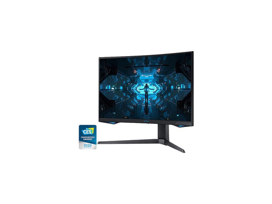 SAMSUNG Odyssey G7 LC27G75TQSNXZA 27" Quad HD 2560 x 1440 2K 240Hz 1ms 2 x DisplayPort, HDMI G-Sync Compatible Flicker-Free Backlit LED Curved Gaming Monitor