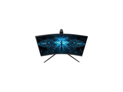 SAMSUNG Odyssey G7 LC32G75TQSNXZA 32" (31.5" Viewable) QHD 2560 x 1440 (2K) 1ms GTG 240Hz, HDMI 2xDisplayPort, USB, G-Sync Compatible, Pivot, Swivel, Height Adjust Curved Gaming Monitor