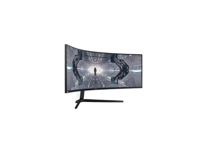 SAMSUNG Odyssey G9 Series LC49G97TSSNXDC 49" Dual QHD 5120 x 1440 2K 1ms (GTG) 240Hz HDMI, 2x DisplayPort, 2x USB 3.0 AMD FreeSync and G-Sync Compatible Curved DisplayHDR 1000 QLED Gaming Monitor