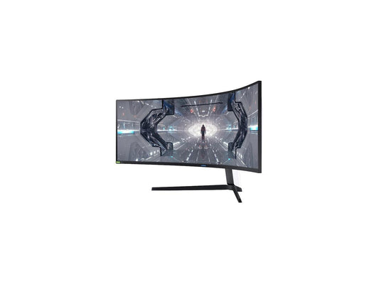 SAMSUNG Odyssey G9 Series LC49G97TSSNXDC 49" Dual QHD 5120 x 1440 2K 1ms (GTG) 240Hz HDMI, 2x DisplayPort, 2x USB 3.0 AMD FreeSync and G-Sync Compatible Curved DisplayHDR 1000 QLED Gaming Monitor