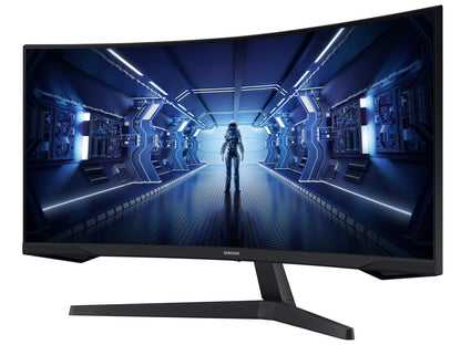 SAMSUNG Odyssey G5 LC34G55TWWNXZA 34" WQHD 3440 x 1440 (2K) 1ms (MPRT) 165Hz HDR10, HDMI, DisplayPort FreeSync Premium Curved Gaming Monitor