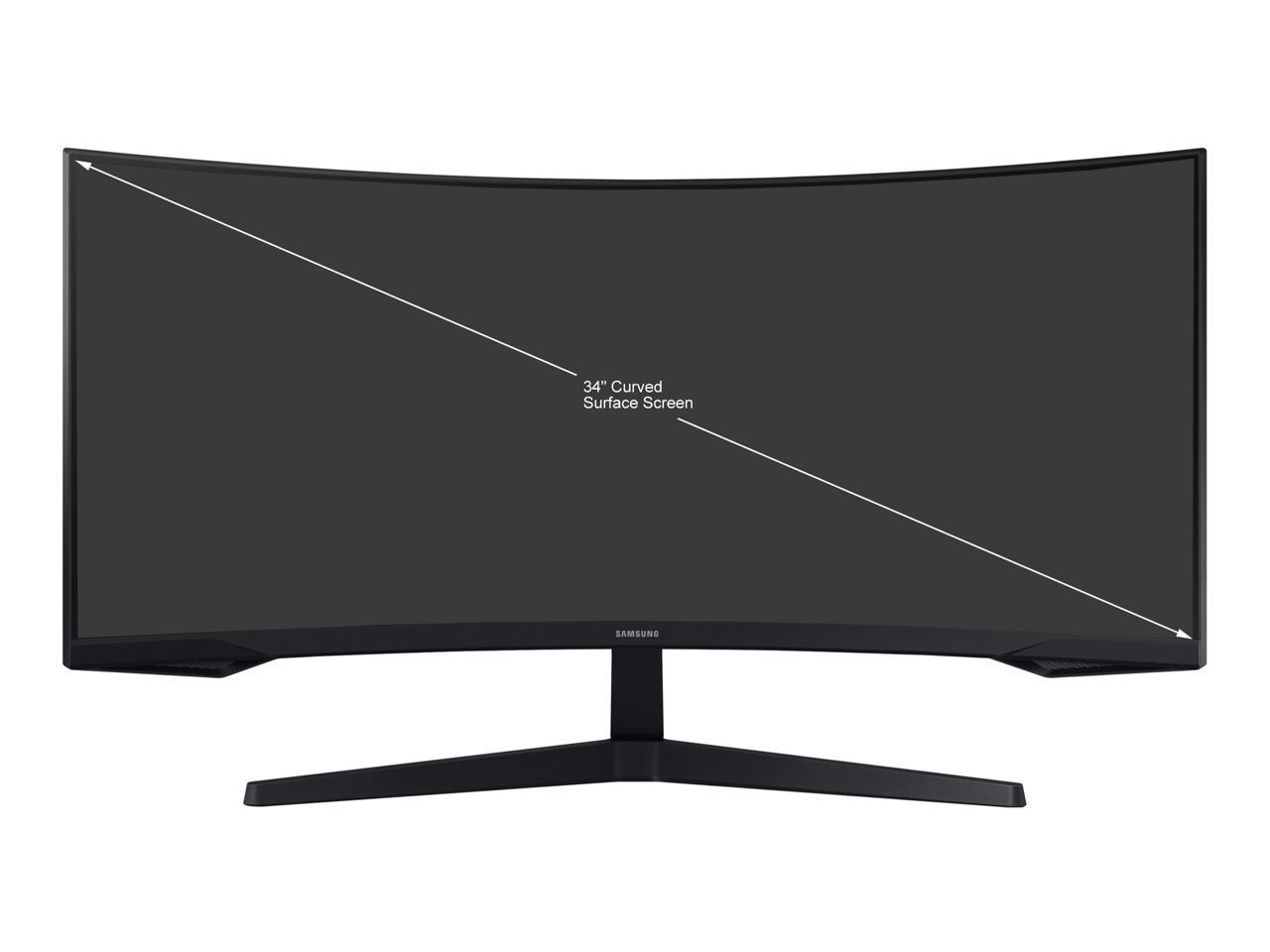 SAMSUNG Odyssey G5 LC34G55TWWNXZA 34" WQHD 3440 x 1440 (2K) 1ms (MPRT) 165Hz HDR10, HDMI, DisplayPort FreeSync Premium Curved Gaming Monitor