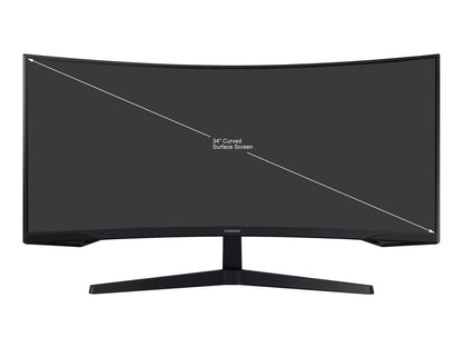 SAMSUNG Odyssey G5 LC34G55TWWNXZA 34" WQHD 3440 x 1440 (2K) 1ms (MPRT) 165Hz HDR10, HDMI, DisplayPort FreeSync Premium Curved Gaming Monitor