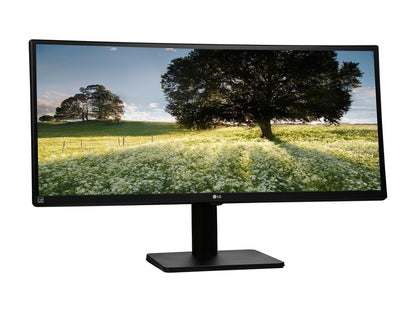 LG 34UB67-B Black 34" 21:9 UltraWide IPS LED Backlight LCD Monitor, DVI, HDMI, DisplayPort, USB, Built-in Speakers 300 cd/m2, Tilt Swivel Height Adjustable