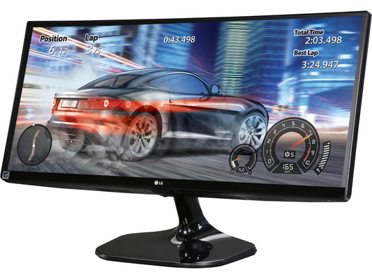 LG 25UM58-P 25" Class 21:9 UltraWide Full HD IPS Monitor 5ms 2560 x 1080 75 Hz Refresh Rate Flicker Safe Black Stabilizer and On Screen Control w/ Screen Split 2.0 HDMI