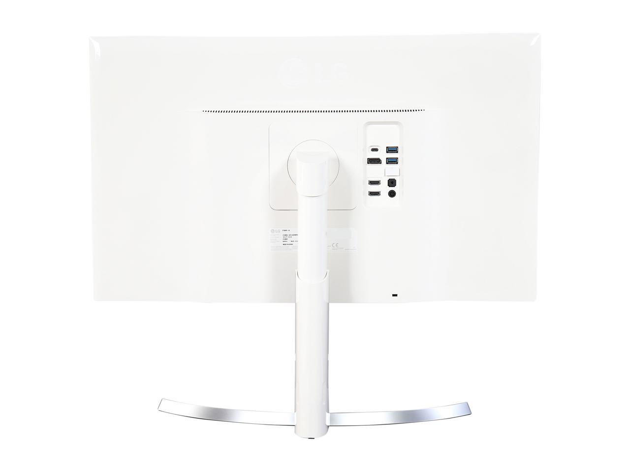 LG 27UD88-W 27" FreeSync IPS LED Monitor 4K UHD 3840 x 2160 16:9 Widescreen 5ms (GTG) On-Screen Control with Screen Split, Game Mode & Black Stabilizer USB 3.0 Quick Charge HDMI