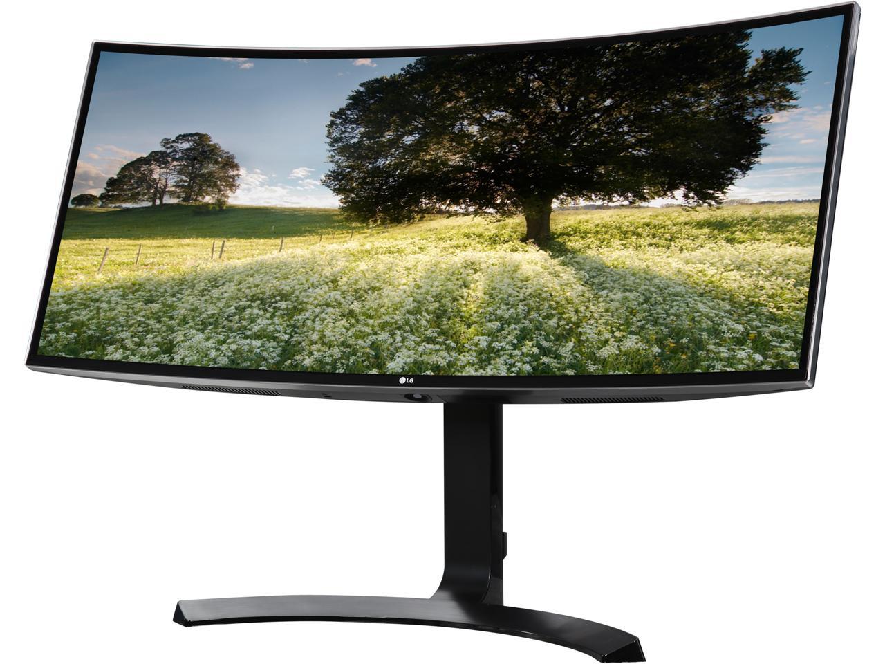 LG 34CB88-P 34" Ultrawide QHD 21:9 Curved IPS Monitor, 3440 x 1440, AMD FreeSync, HDMI, DisplayPort, USB Quick Charge