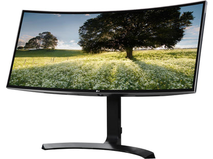 LG 34CB88-P 34" Ultrawide QHD 21:9 Curved IPS Monitor, 3440 x 1440, AMD FreeSync, HDMI, DisplayPort, USB Quick Charge