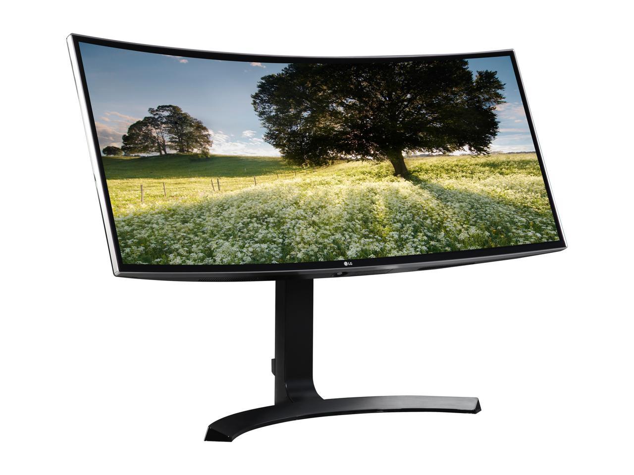 LG 34CB88-P 34" Ultrawide QHD 21:9 Curved IPS Monitor, 3440 x 1440, AMD FreeSync, HDMI, DisplayPort, USB Quick Charge