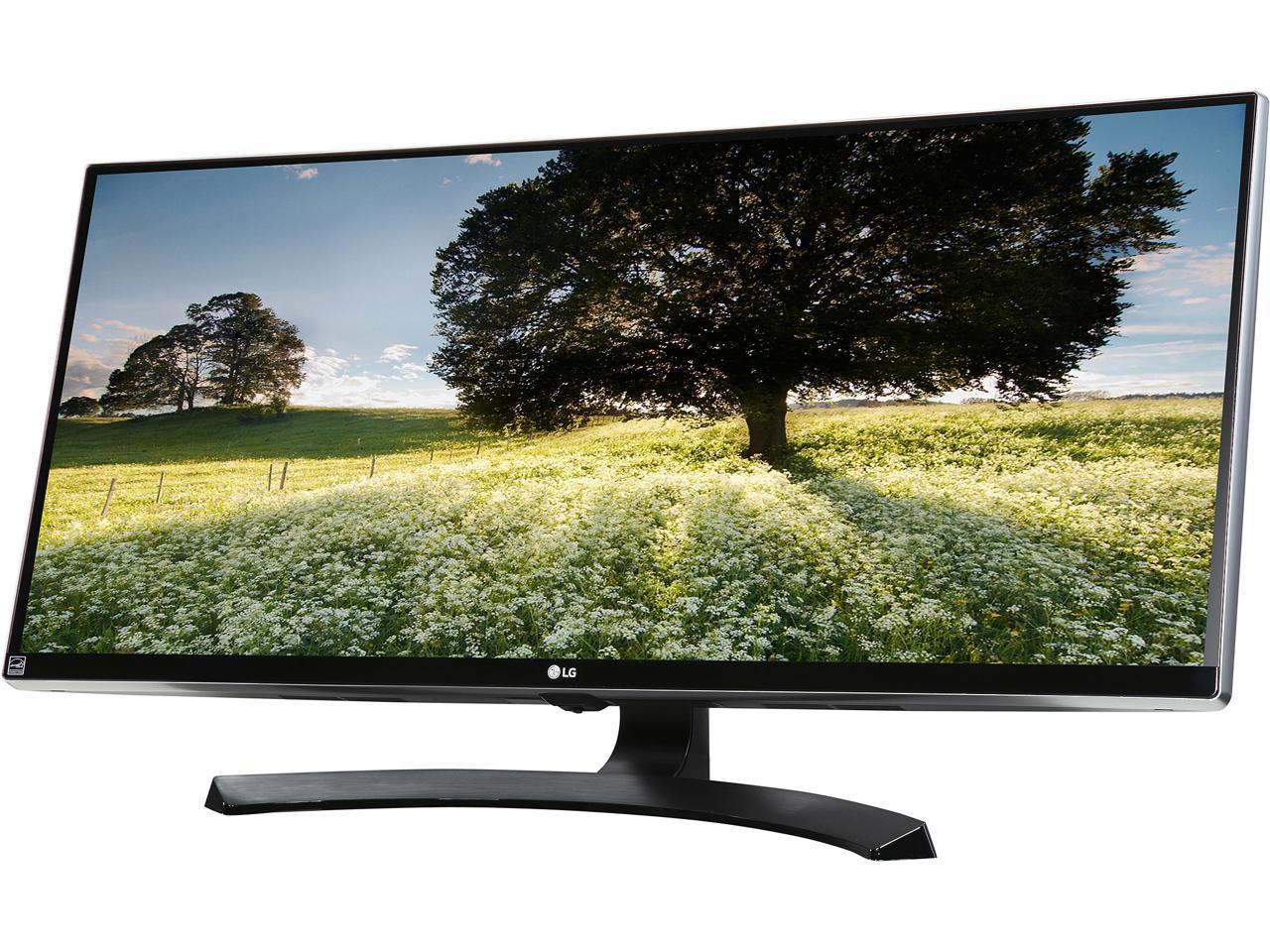 LG 34UM88C-P 34" FreeSync IPS LED Monitor 3440 x 1440 WQHD 21:9 UltraWide 60Hz On-Screen Control with 4-way Screen Split, USB 3.0 Quick Charge HDMI DisplayPort Connectors