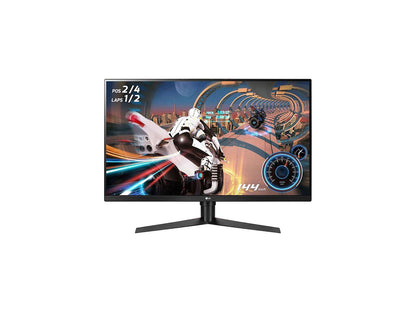LG 32GK650F-B 32" (Actual size 31.5") Quad HD 2560 x 1440 2K 144Hz 2xHDMI DisplayPort AMD Radeon FreeSync 3-Side Borderless Anti-Glare Backlit LED Gaming Monitor