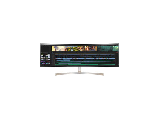 LG 49BL95C-W 49" UltraWide Dual 5120 x 1440 HDMI DisplayPort USB-C Anti-Glare HDR Built-in Speakers IPS Monitor