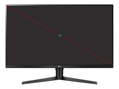 LG 32GK65B-B 32" Quad HD 2560 x 1440 2K Resolution 144Hz 2 x HDMI, DisplayPort Radeon FreeSync & NVIDIA G-SYNC Compatible Borderless Design HDCP Widescreen LED Backlit Gaming Monitor