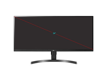 LG 34WN750-B.AUS 34" UltraWide QHD 3440 x 1440 (2K) 5 ms (GTG at Faster) 75 Hz 2 x HDMI, DisplayPort, USB AMD FreeSync Built-in Speakers IPS HDR 10 Monitor