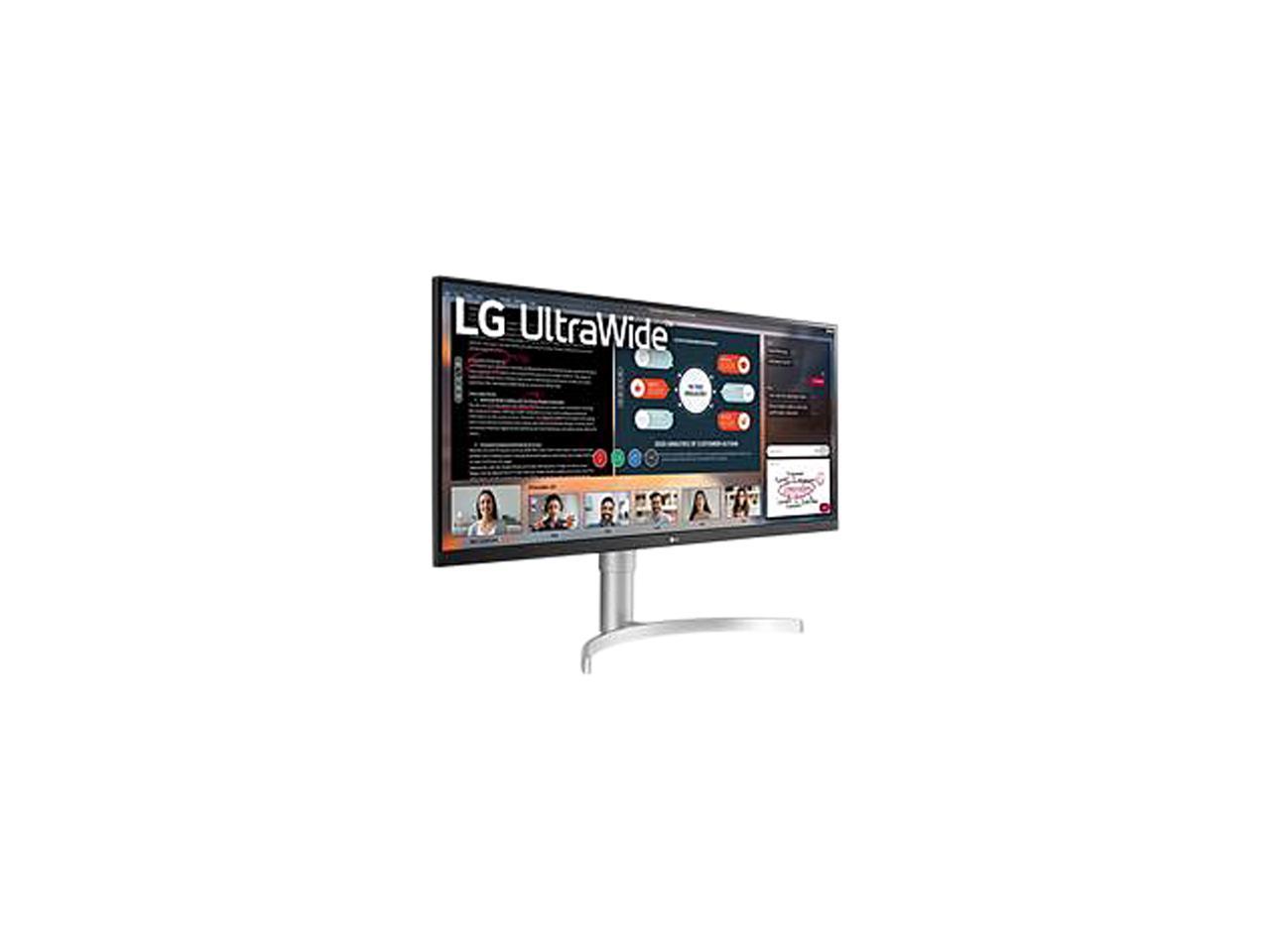 LG 34WN650-W.AUS 34" WFHD 2560 x 1080 75Hz, 2 x HDMI, DisplayPort, AMD FreeSync, DisplayHDR 400, Built-in Speakers IPS Monitor