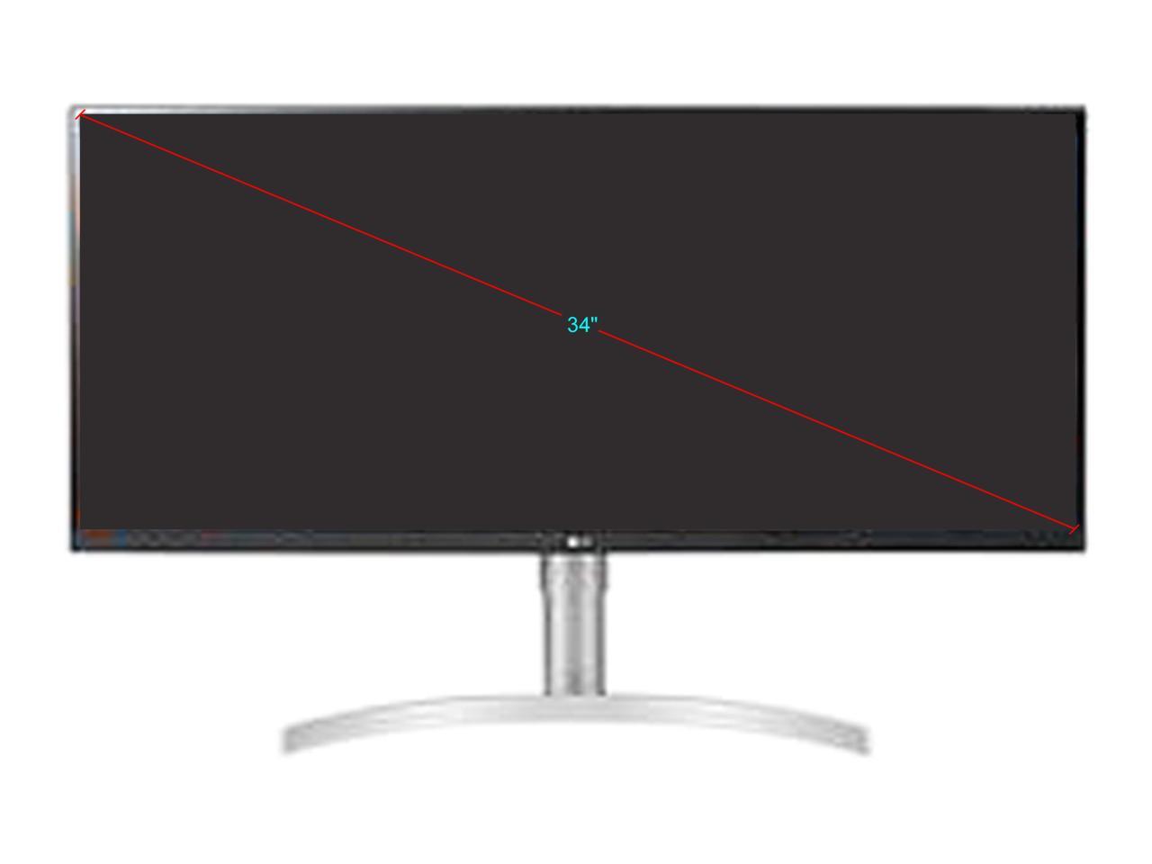 LG 34WN650-W.AUS 34" WFHD 2560 x 1080 75Hz, 2 x HDMI, DisplayPort, AMD FreeSync, DisplayHDR 400, Built-in Speakers IPS Monitor