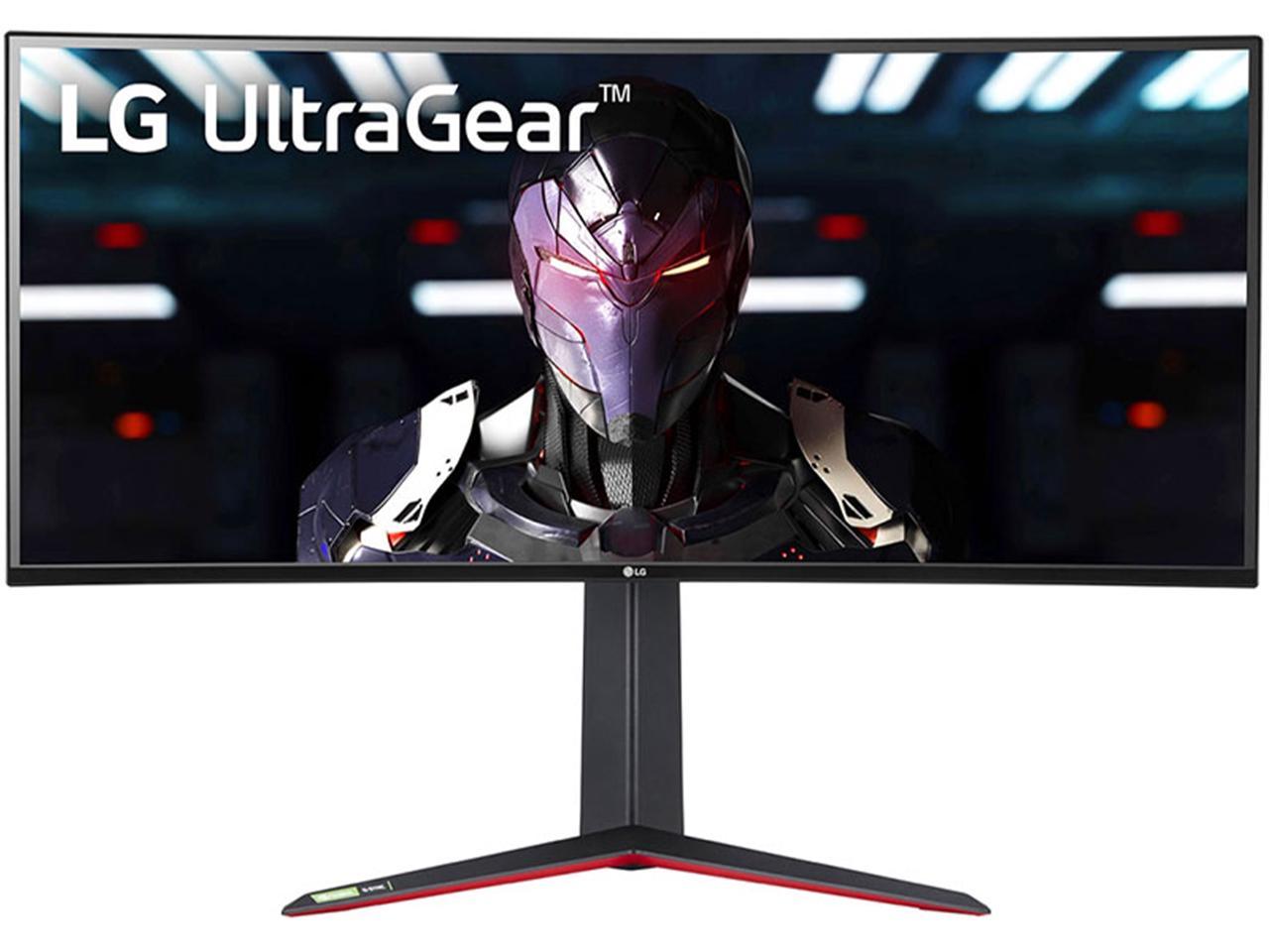 LG UltraGear 34GN85B-B 34" Nano IPS 1ms QHD Curved UltraGear Gaming Monitor with 160Hz Refresh Rate, VESA Display HDR400, AMD FreeSync Premium & G-SYNC Compatible