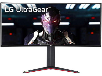 LG UltraGear 34GN85B-B 34" Nano IPS 1ms QHD Curved UltraGear Gaming Monitor with 160Hz Refresh Rate, VESA Display HDR400, AMD FreeSync Premium & G-SYNC Compatible