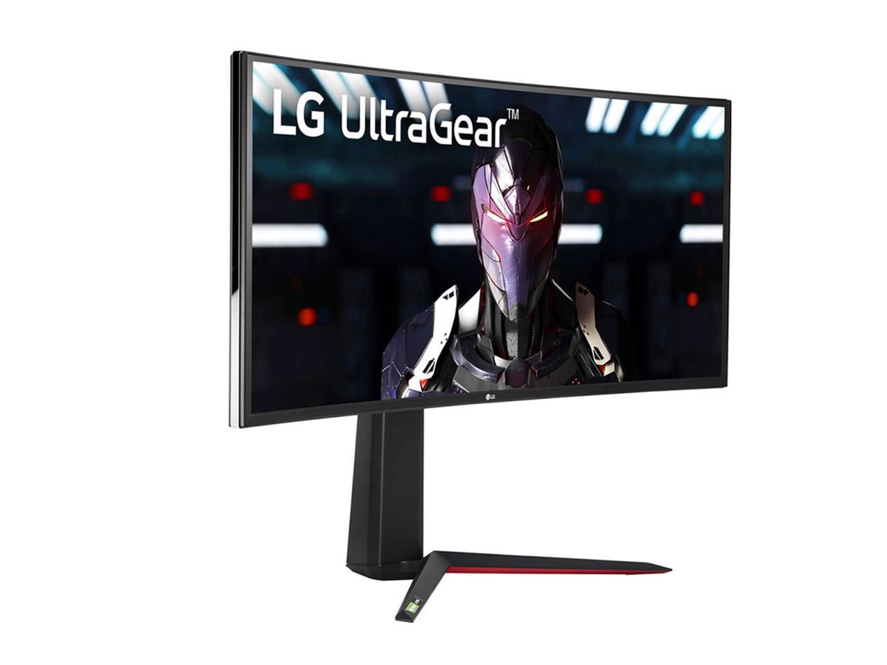 LG UltraGear 34GN85B-B 34" Nano IPS 1ms QHD Curved UltraGear Gaming Monitor with 160Hz Refresh Rate, VESA Display HDR400, AMD FreeSync Premium & G-SYNC Compatible
