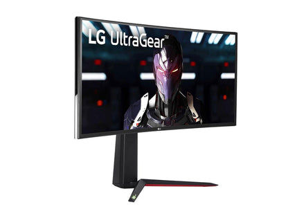 LG UltraGear 34GN85B-B 34" Nano IPS 1ms QHD Curved UltraGear Gaming Monitor with 160Hz Refresh Rate, VESA Display HDR400, AMD FreeSync Premium & G-SYNC Compatible