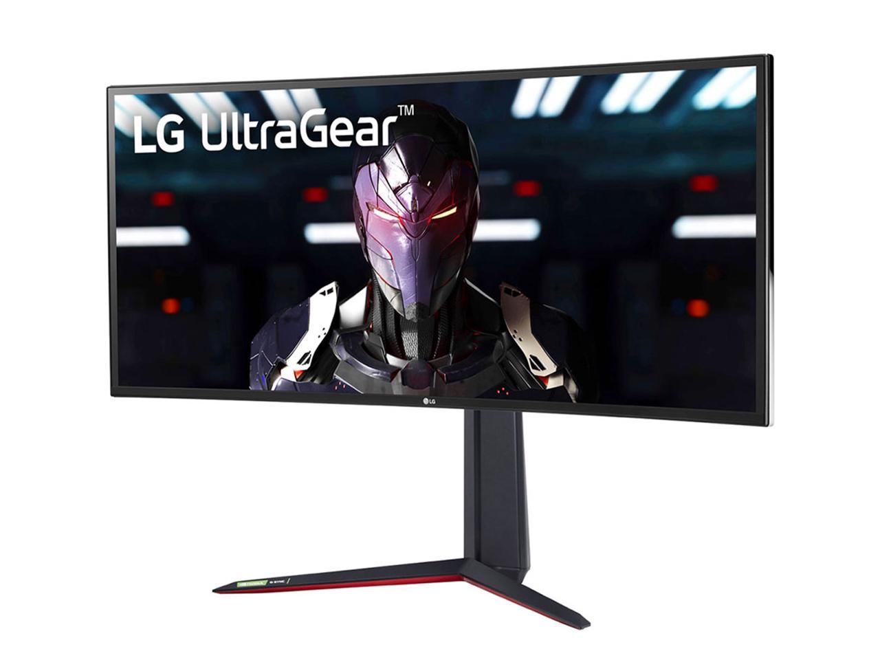 LG UltraGear 34GN85B-B 34" Nano IPS 1ms QHD Curved UltraGear Gaming Monitor with 160Hz Refresh Rate, VESA Display HDR400, AMD FreeSync Premium & G-SYNC Compatible