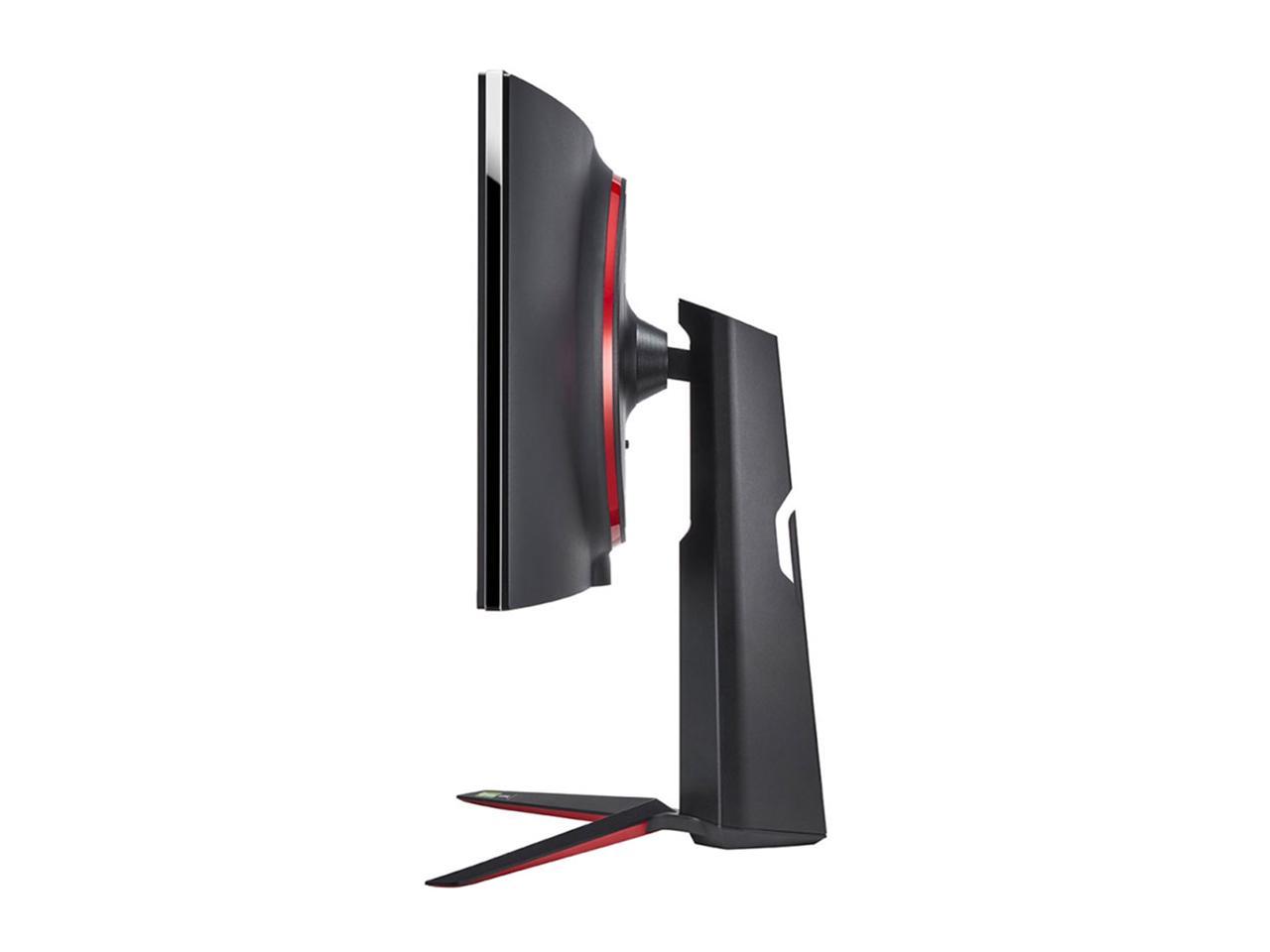 LG UltraGear 34GN85B-B 34" Nano IPS 1ms QHD Curved UltraGear Gaming Monitor with 160Hz Refresh Rate, VESA Display HDR400, AMD FreeSync Premium & G-SYNC Compatible