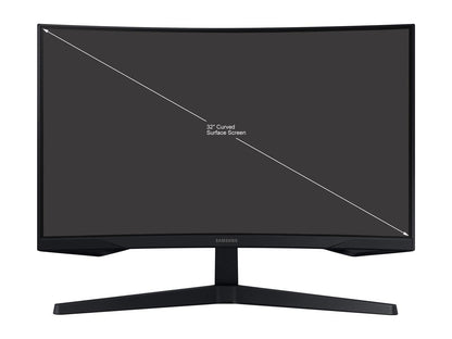 SAMSUNG 32" 165 Hz (Max) VA WQHD Gaming Monitor FreeSync Premium (AMD Adaptive Sync) 2560 x 1440 (2K) HDMI, DisplayPort, Audio Odyssey G55A LS32AG552ENXZA