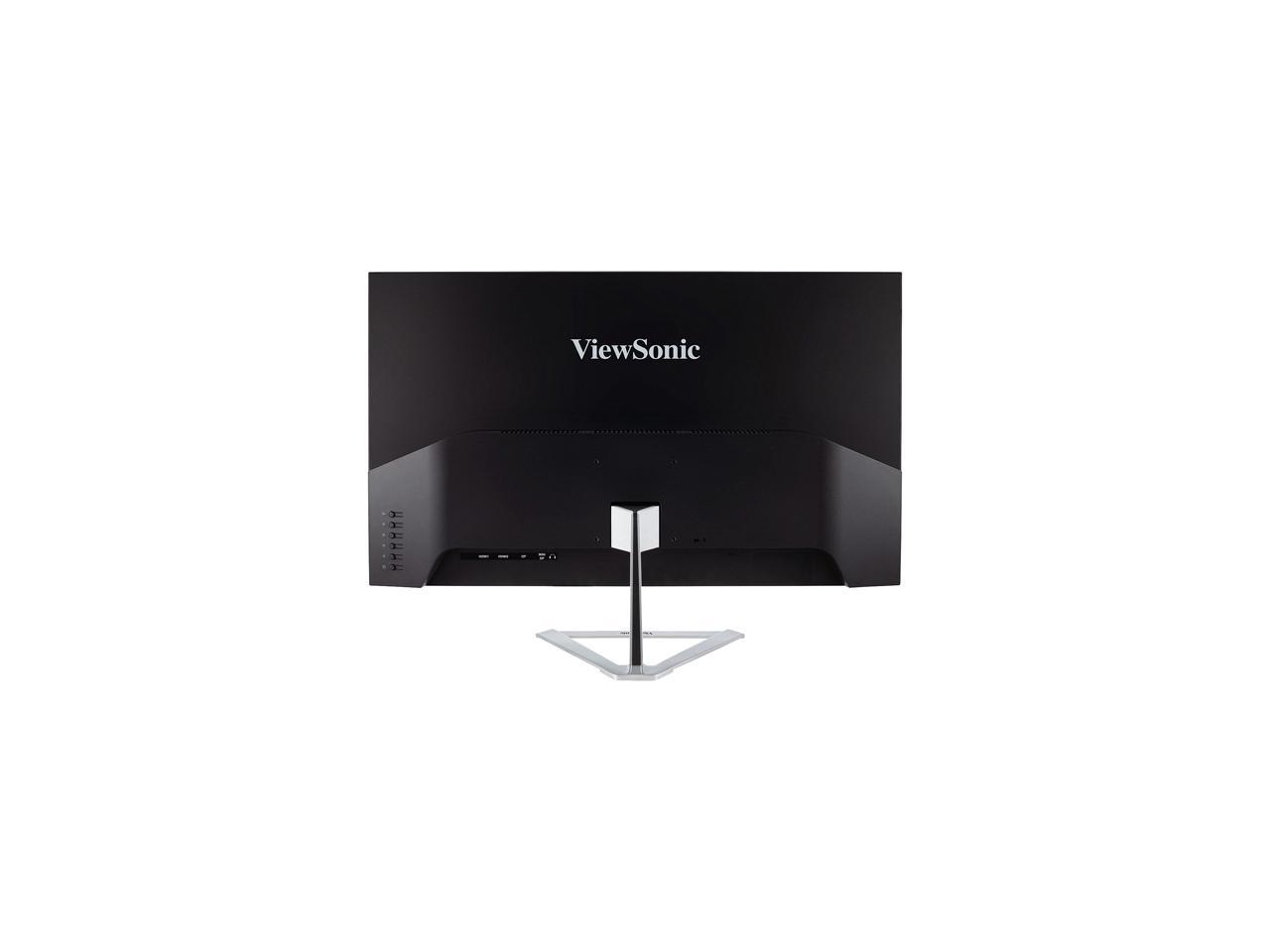 ViewSonic VX3276-4K-MHD 32" Ultra HD 3840 x 2160 4K Resolution 2xHDMI DisplayPort Mini-DisplayPort Built-in Speakers Flicker-Free Blue-Light Filter Frameless Anti-Glare LED Backlit Monitor