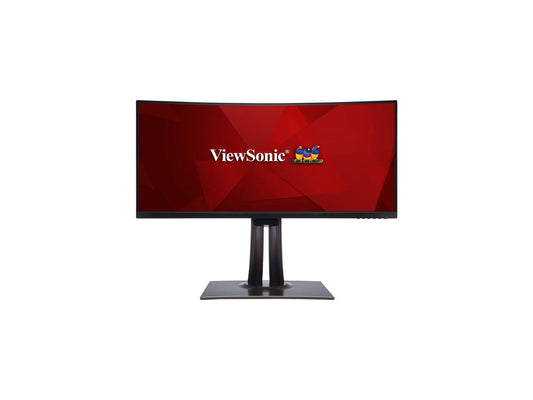 ViewSonic VP3481 34" WQHD 3440 x 1440 100Hz 5ms DisplayPort 2xHDMI USB 3.1 Type-C USB 3.1 Hub HDR10 14-bit 3D LUT and Color Calibration for Video and Graphics Anti-Glare Backlit LED Curved Monitor