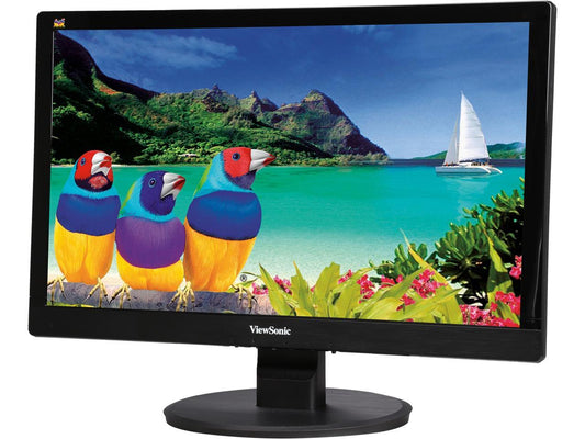ViewSonic VA2055Sm 20" (Actual size 19.5") Full HD 1920 x 1080 VGA DVI-D Built-in Speakers Flicker-Free Blue Light Filter Anti-Glare MVA Panel LED Monitor