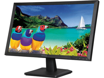 ViewSonic VA2452Sm 24" (Actual size 23.6") Full HD 1920 x 1080 7ms (GTG) VGA DVI-D DisplayPort Flicker-Free Blue Light Filter Built-in Speakers Anti-Glare Backit LED LCD Monitor
