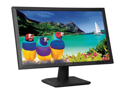 ViewSonic VA2452Sm 24" (Actual size 23.6") Full HD 1920 x 1080 7ms (GTG) VGA DVI-D DisplayPort Flicker-Free Blue Light Filter Built-in Speakers Anti-Glare Backit LED LCD Monitor