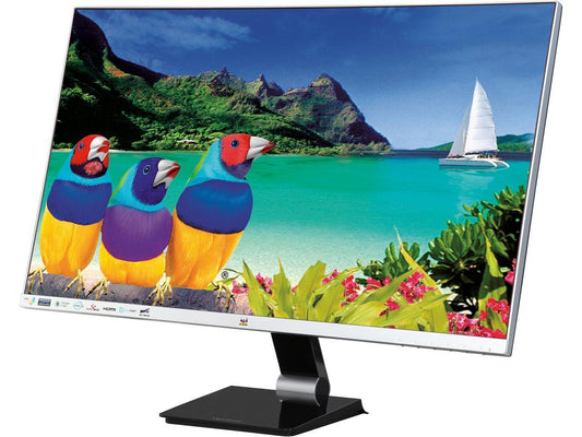 ViewSonic VX2778-SMHD 27" WQHD 2560 x 1440 2K DisplayPort HDMI Mini-DisplayPort Built-in Speakers Anti-Glare Frameless Bezel Design Backlit LED IPS Monitor