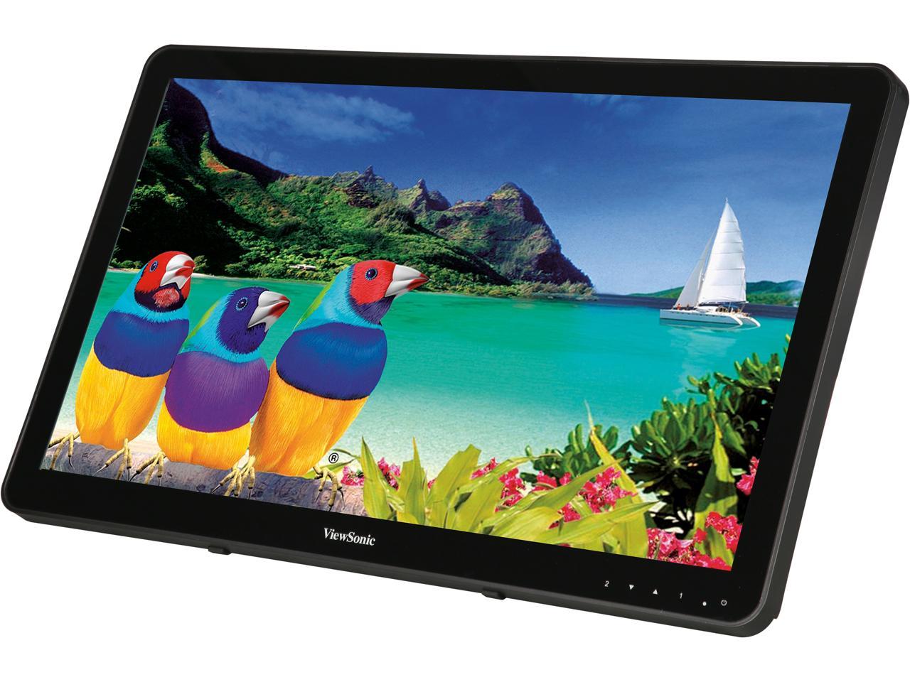ViewSonic TD2430 24" Touch Monitor, 1920 x 1080, 50,000,000:1 Contract Ratio, 250cd/m2, 10-point Multi-touch, 178/178 Ultra-wide Viewing Angles, DisplayPort, HDMI&VGA, Build-in Speaker