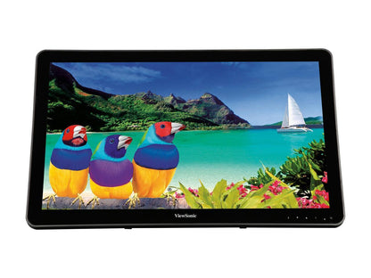 ViewSonic TD2430 24" Touch Monitor, 1920 x 1080, 50,000,000:1 Contract Ratio, 250cd/m2, 10-point Multi-touch, 178/178 Ultra-wide Viewing Angles, DisplayPort, HDMI&VGA, Build-in Speaker