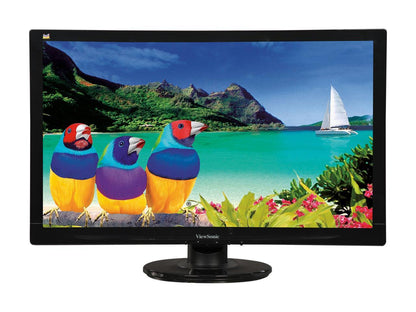 ViewSonic VA2446MH-LED 24" (Actual size 23.6") Full HD 1920 x 1080 5ms (GTG) VGA HDMI Built-in Speakers Anti-Glare LED Backlight LCD Monitor