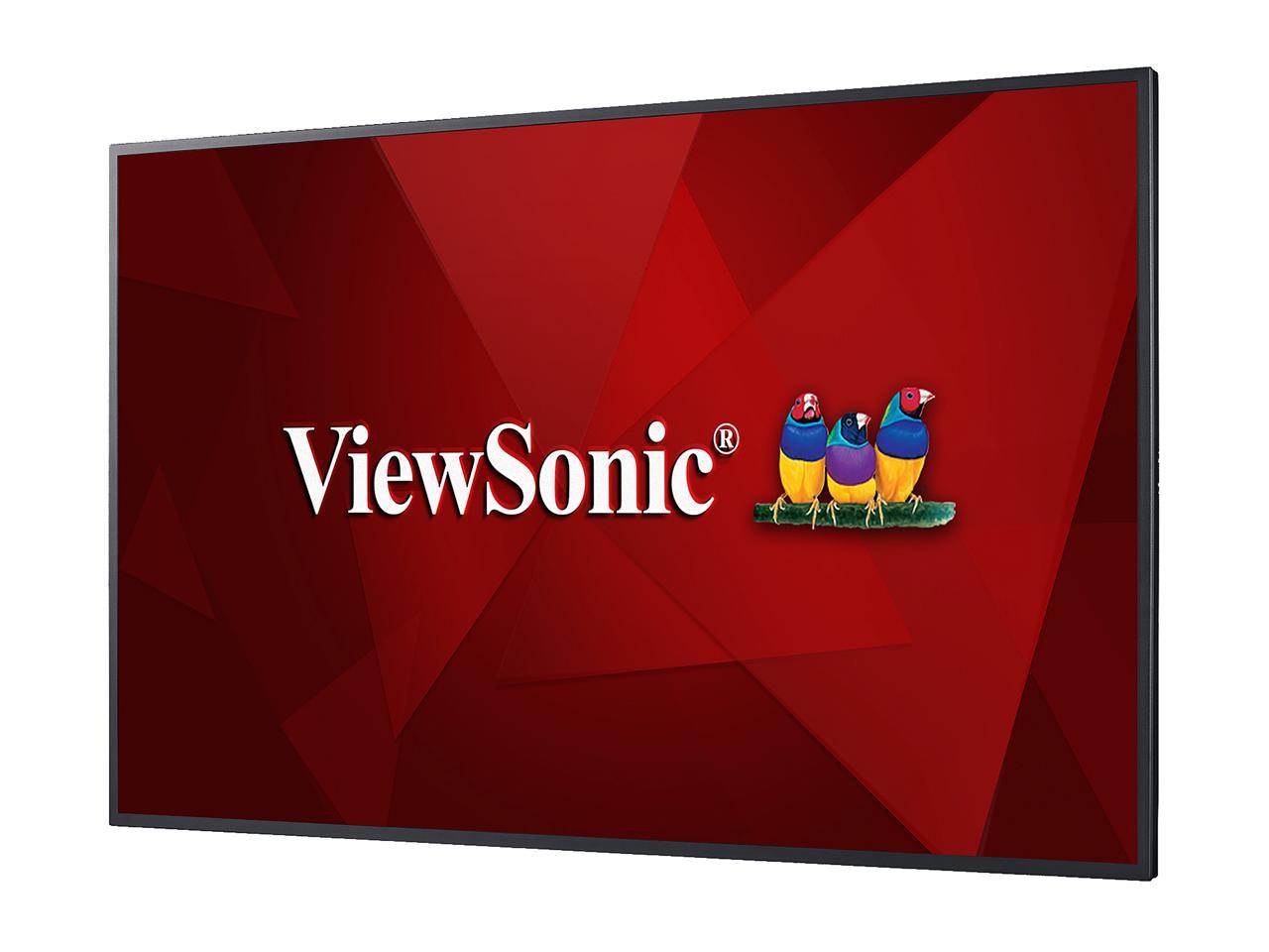 ViewSonic CDE5510 55" 4K Ultra HD Commercial Display for Hotels, Restaurants, Retail and Business, Built-in Multi-Core Media Player with 8GB Storage