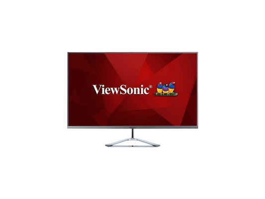 ViewSonic VX3276-mhd 32" (Actual size 31.5") Full HD 1920 x 1080 HDMI DisplayPort VGA Built-in Speakers Flicker-Free Frameless Bezel Ultra Slim IPS LED Backlight Monitor