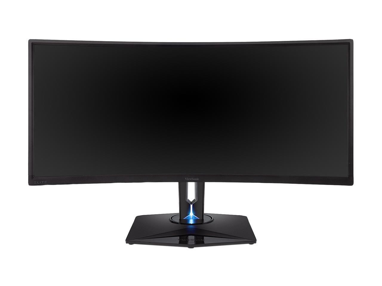 ViewSonic ELITE XG350R-C 35'' Curved 3440 x 1440 (2K) 1440p 100Hz RGB Gaming Monitor with FreeSync HDR10 Eye Care Advanced Ergonomics for Esports