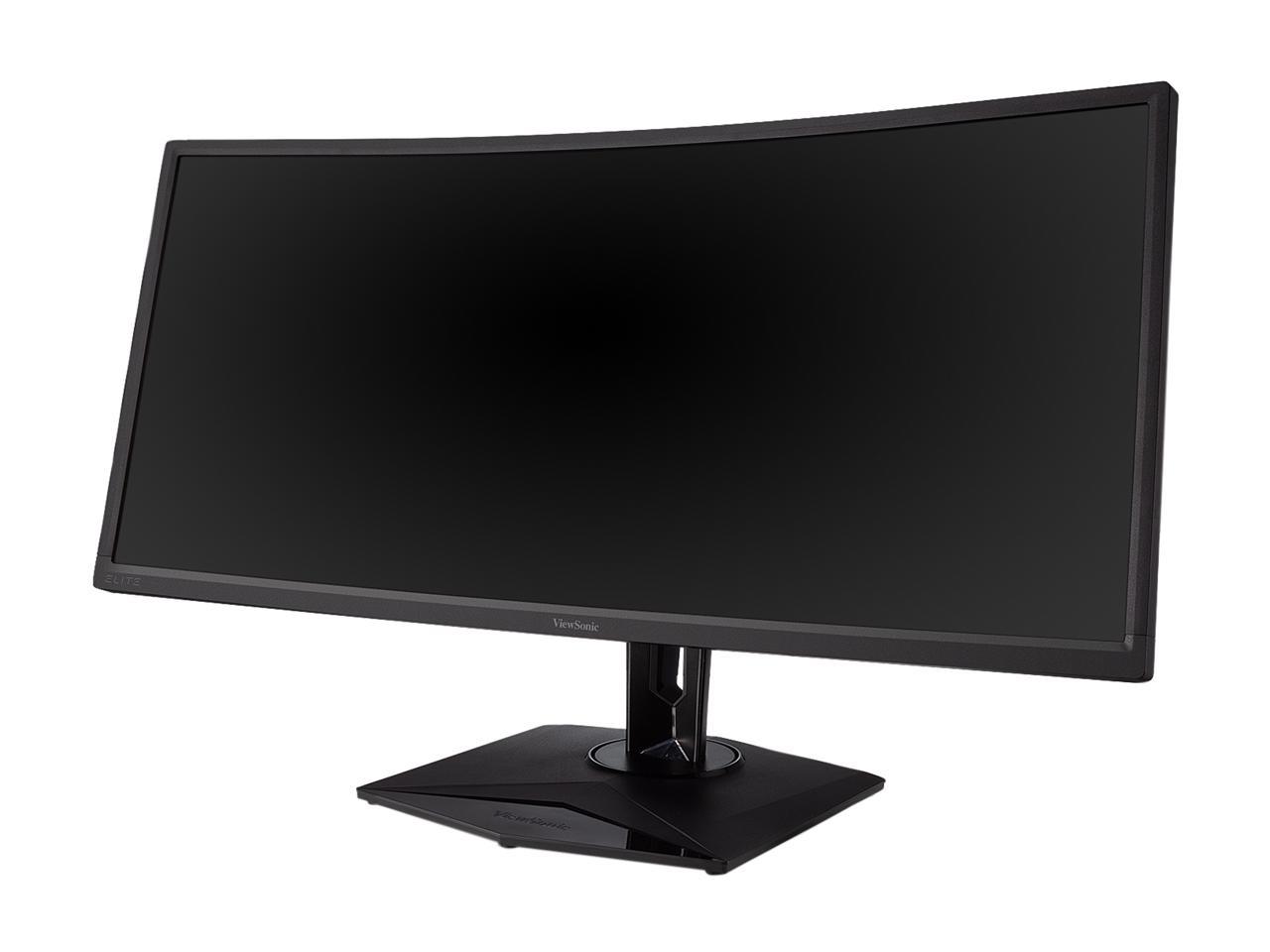 ViewSonic ELITE XG350R-C 35'' Curved 3440 x 1440 (2K) 1440p 100Hz RGB Gaming Monitor with FreeSync HDR10 Eye Care Advanced Ergonomics for Esports