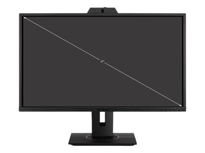 ViewSonic VG2740V 27 Inch 1080p IPS Video Conferencing Monitor with Integrated 2MP Camera, Microphone, Speakers, Eye Care, Ergonomic Design, HDMI DisplayPort VGA Inputs for Home and Office