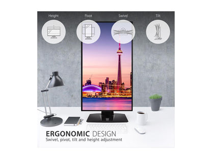 ViewSonic VP2768a-4K 27 Inch Premium IPS 4K Monitor with Advanced Ergonomics, ColorPro 100% sRGB Rec 709, 14-bit 3D LUT, Eye Care, HDMI, USB Type C, DisplayPort for Professional Home and Office