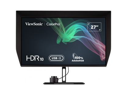 ViewSonic VP2786-4K 27 Inch Premium IPS 4K USB C Monitor with Integrated Color Wheel, 100% sRGB, 98% DCI-P3, Pantone Validated, 90W Charging, HDMI, DisplayPort for Professional Home and Office